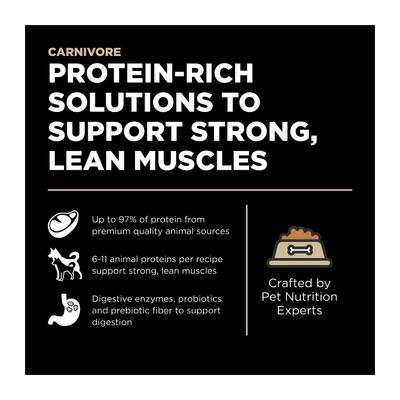 Show full view: Go! Solutions Carnivore Grain-Free Lamb + Wild Boar Recipe Dry Dog Food, 3.5-lb bag slide 3 of 12