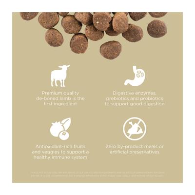 Show full view: Go! Solutions Carnivore Grain-Free Lamb + Wild Boar Recipe Dry Dog Food, 3.5-lb bag slide 4 of 12