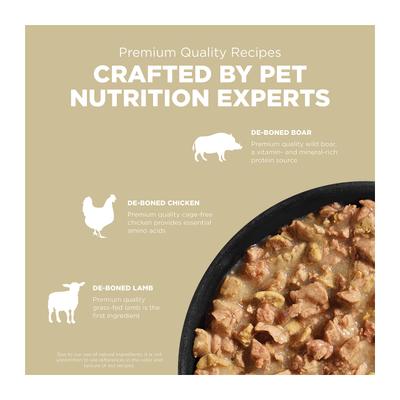 Show full view: Go! Solutions Carnivore Grain-Free Minced Lamb + Wild Boar Cat Food, 6.4-oz, case of 24 slide 6 of 10