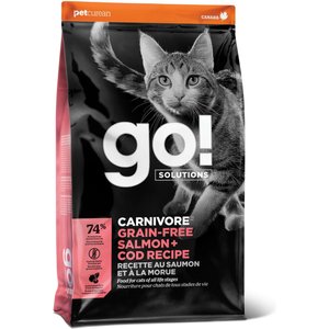 Go! Solutions Carnivore Grain-Free Salmon + Cod Recipe Dry Cat Food, 16-lb bag