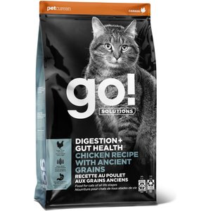 Go! Solutions Digestion + Gut Health Chicken Recipe with Ancient Grains Dry Cat Food, 3-lb bag