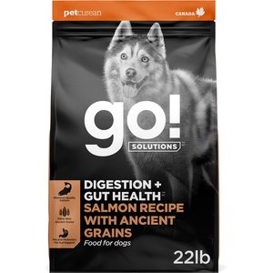 Go! Solutions Digestion + Gut Health Salmon Recipe with Ancient Grains for Dogs, 22-lb bag