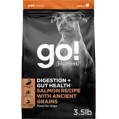 Go! Solutions Go! Solutions Digestion + Gut Health Salmon Recipe with Ancient Grains for Dogs, 3.5-lb bag