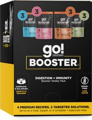 Go! Solutions Booster Digestion + Immunity Variety Pack Wet Cat Food Topper, 2.5-oz pouch, case of 12