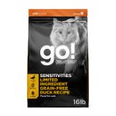 Go! Solutions Sensitivities Limited Ingredient Duck Grain-Free Dry Cat Food, 16-lb bag