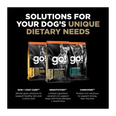 Show full view: Go! Solutions Sensitivities Limited Ingredient Duck Grain-Free Dry Dog Food, 22-lb bag slide 7 of 12