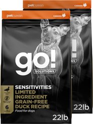 Go! Solutions Sensitivities Limited Ingredient Duck Grain-Free Dry Dog Food, 44-lb bundle slide 1 of 9