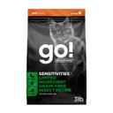Go! Solutions Sensitivities Limited Ingredient Grain-Free Insect Recipe Dry Cat Food, 3-lb bag