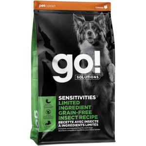 Go! Solutions Sensitivities Limited Ingredient Grain-Free Insect Recipe Dry Dog Food, 22-lb bag