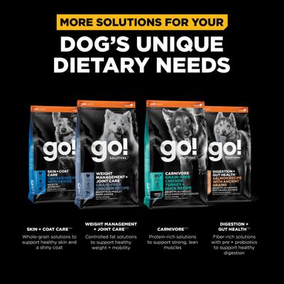 Show full view: Go! Solutions Sensitivities Limited Ingredient Grain-Free Insect Recipe Dry Dog Food, 22-lb bag slide 7 of 11