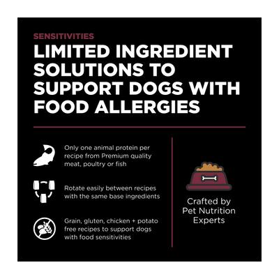 Show full view: Go! Solutions Sensitivities Limited Ingredient Lamb Grain-Free Dry Dog Food, 3.5-lb bag slide 3 of 11