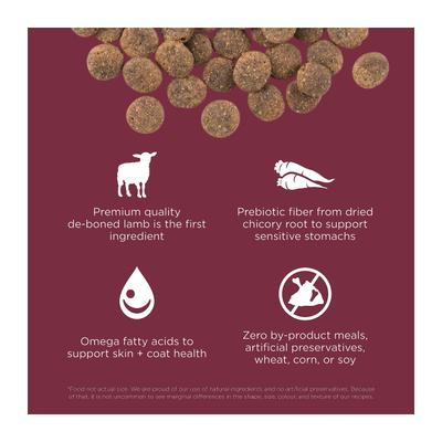 Show full view: Go! Solutions Sensitivities Limited Ingredient Lamb Grain-Free Dry Dog Food, 3.5-lb bag slide 4 of 11