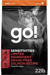 Go! Solutions Sensitivities Limited Ingredient Salmon Grain-Free Dry Dog Food, 22-lb bag