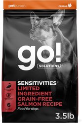 Go! Solutions Sensitivities Limited Ingredient Salmon Grain-Free Dry Dog Food, 3.5-lb bag