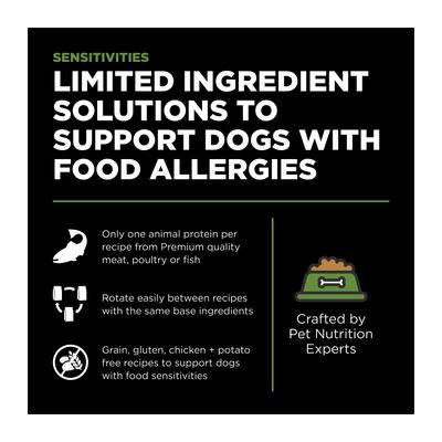 Show full view: Go! Solutions Sensitivities Limited Ingredient Turkey Grain-Free Dry Dog Food, 22-lb bag slide 3 of 12