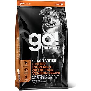Go! Solutions Sensitivities Limited Ingredient Venison Grain-Free Dry Dog Food, 3.5-lb bag