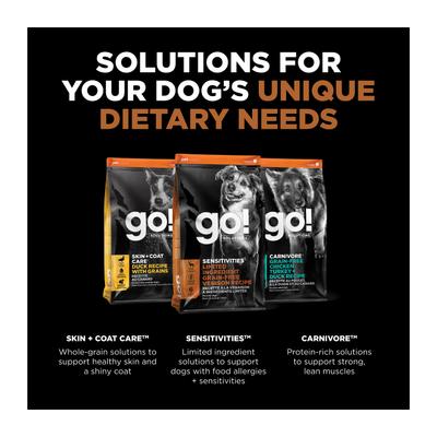 Show full view: Go! Solutions Sensitivities Limited Ingredient Venison Grain-Free Dry Dog Food, 3.5-lb bag slide 7 of 12