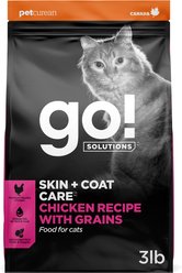 Go! Solutions Skin + Coat Care Chicken Recipe Dry Cat Food, 3-lb bag
