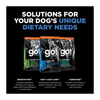 Show full view: Go! Solutions Skin + Coat Care Chicken Recipe Dry Dog Food, 12-lb bag slide 7 of 12