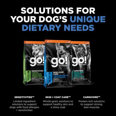 Show full view: Go! Solutions Skin + Coat Care Chicken Recipe Dry Dog Food, 22-lb bag slide 7 of 12