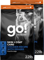 Go! Solutions Skin + Coat Care Chicken Recipe Dry Dog Food, 44-lb bundle slide 1 of 9
