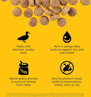 Show full view: Go! Solutions Skin + Coat Care Duck Recipe Dry Dog Food, 3.5-lb bag slide 4 of 12