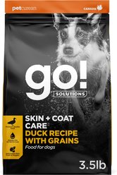 Go! Solutions Skin + Coat Care Duck Recipe Dry Dog Food, 3.5-lb bag