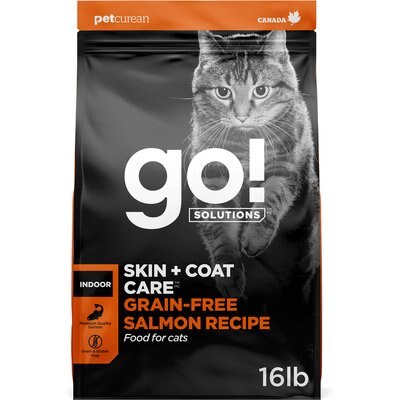Go! Solutions Go! Solutions Skin + Coat Care Grain-Free Salmon Recipe Dry Cat Food, 16-lb bag