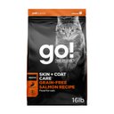 Go! Solutions Skin + Coat Care Grain-Free Salmon Recipe Dry Cat Food, 16-lb bag