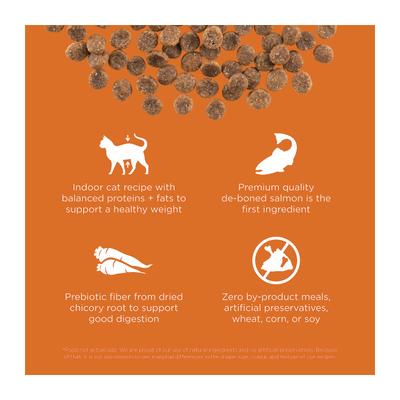 Show full view: Go! Solutions Skin + Coat Care Grain-Free Salmon Recipe Dry Cat Food, 8-lb bag slide 4 of 11