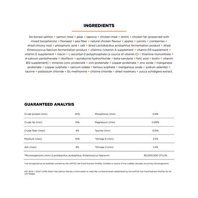 Show full view: Go! Solutions Skin + Coat Care Grain-Free Salmon Recipe Dry Cat Food, 8-lb bag slide 5 of 11