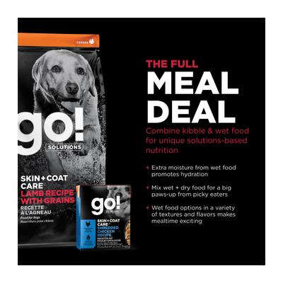 Show full view: Go! Solutions Skin + Coat Care Lamb Recipe Dry Dog Food, 3.5-lb bag slide 8 of 12