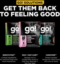 Go! Solutions Skin + Coat Care Pollock Pate Dog Food, 12.5-oz, case of 12 slide 2 of 9