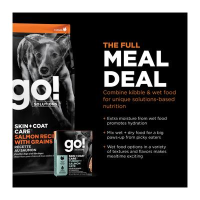Show full view: Go! Solutions Skin + Coat Care Salmon Recipe Dry Dog Food, 12-lb bag slide 8 of 12