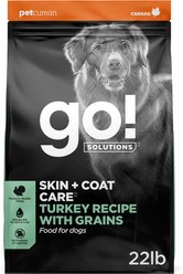 Go! Solutions Skin + Coat Care Turkey Recipe Dry Dog Food, 22-lb bag