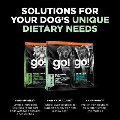 Show full view: Go! Solutions Skin + Coat Care Turkey Recipe Dry Dog Food, 22-lb bag slide 7 of 11