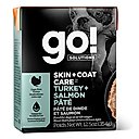 Go! Solutions Skin + Coat Care Turkey & Salmon Pate Dog Food, 12.5-oz, case of 12