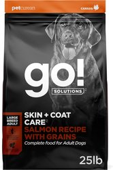 Go! Solutions Skin + Coat with Grains Adult Large Breed Recipe Dry Dog Food, 25-lb bag slide 1 of 9
