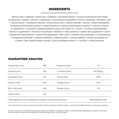 Show full view: Go! Solutions Skin + Coat with Grains Puppy Large Breed Recipe Dry Dog Food, 25-lb bag slide 3 of 12