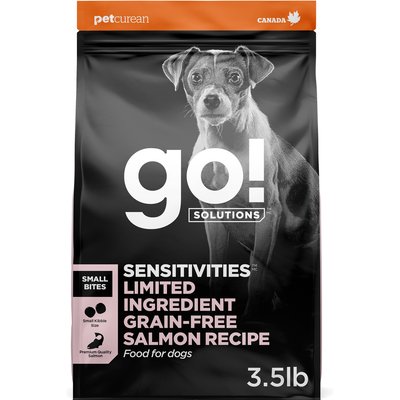 Go! Solutions Go! Solutions Small Bites Limited Ingredient Grain-Free Salmon Recipe Dry Dog Food, 3.5-lb bag