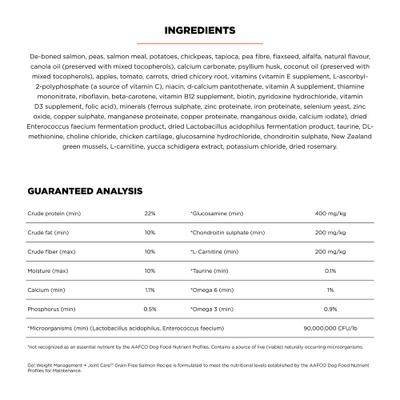 Show full view: Go! Solutions Weight Management + Joint Care Adult Grain-Free Salmon Recipe Dry Dog Food, 12-lb bag slide 4 of 11