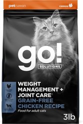 Go! Solutions Weight Management + Joint Care Grain-Free Chicken Recipe for Cats, 3-lb bag
