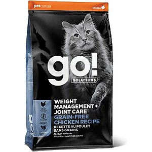 Go! Solutions Weight Management + Joint Care Grain-Free Chicken Recipe for Cats, 3-lb bag