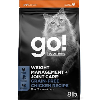 Go! Solutions Go! Solutions Weight Management + Joint Care Grain-Free Chicken Recipe for Cats, 8-lb bag