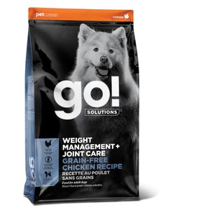 Go! Solutions Weight Management + Joint Care Grain-Free Chicken Recipe for Dogs, 12-lb bag
