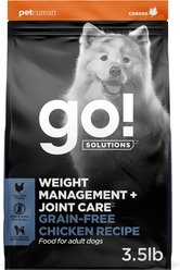 Go! Solutions Weight Management + Joint Care Grain-Free Chicken Recipe for Dogs, 3.5-lb bag