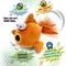 Show in main carousel: GoDog Action Plush Gold Fish Animated Squeaker Dog Toy, Orange Medium slide 4 of 6