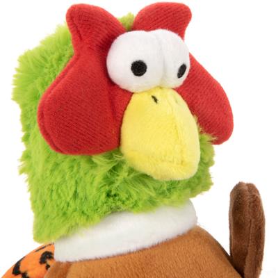 Show full view: GoDog Action Plush Pheasant Animated Squeaker Dog Toy, Brown, Medium slide 3 of 6