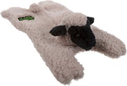 GoDog Barnyard Flats Lamb Dog Toy, Cream, Small slide 1 of 6