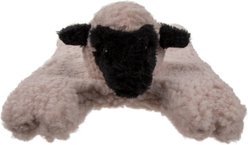 GoDog Barnyard Flats Lamb Dog Toy, Cream, Small slide 2 of 6